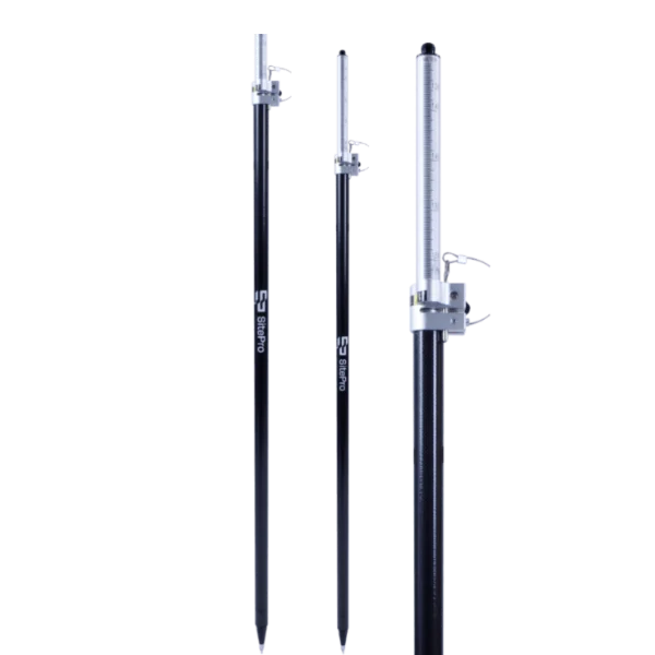 SitePro Robotic Surveying Prism Pole for Trimble, Carbon Fibre Twist Lock 2.6m image 0