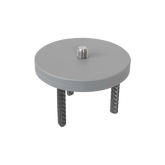 Pillar Plate Stainless Steel with with 5/8″ Thread &amp; Rebar Pins image 0