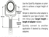 Aluminium Pole Extension length 35mm image 1