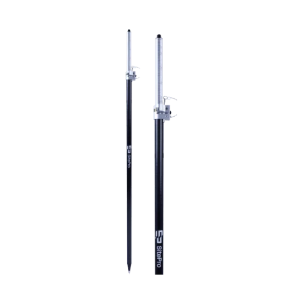 Carbon Fibre 2.5 m Metric Grad Fixed Tip GPS Rover Pole image 0