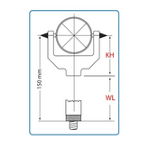 Carbon Fibre Pole Extension Length is 150mm image 1