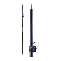 Carbon Fibre Robotic Detail Pole with Leica TIP prism Pole 2.6 Meters image 0
