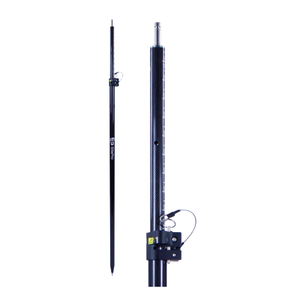 Carbon Fibre Robotic Detail Pole with Leica TIP prism Pole 2.6 Meters image 0
