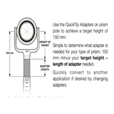 Aluminium Pole Adaptor ZEISS length 50mm image 1