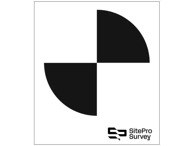 Scanner Target Black and White Vinyl with laminate image 0